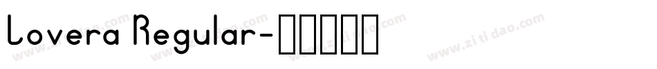 Lovera Regular字体转换